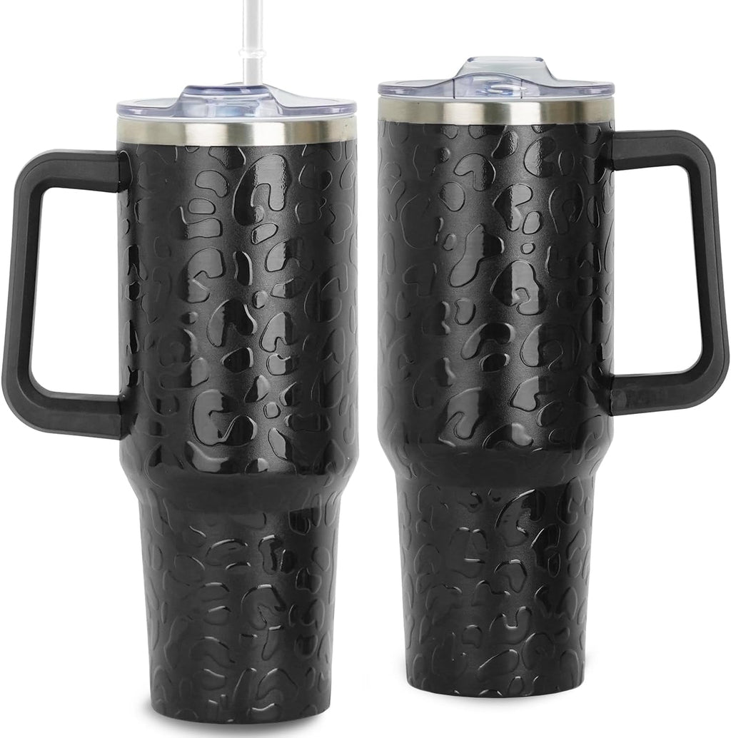 Herobuddy™ 40oz Bee Tumbler With Handle Lid and Straw -Bee gifts - Reusable Stainless Steel Cup