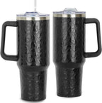 Herobuddy™ 40oz Bee Tumbler With Handle Lid and Straw -Bee gifts - Reusable Stainless Steel Cup