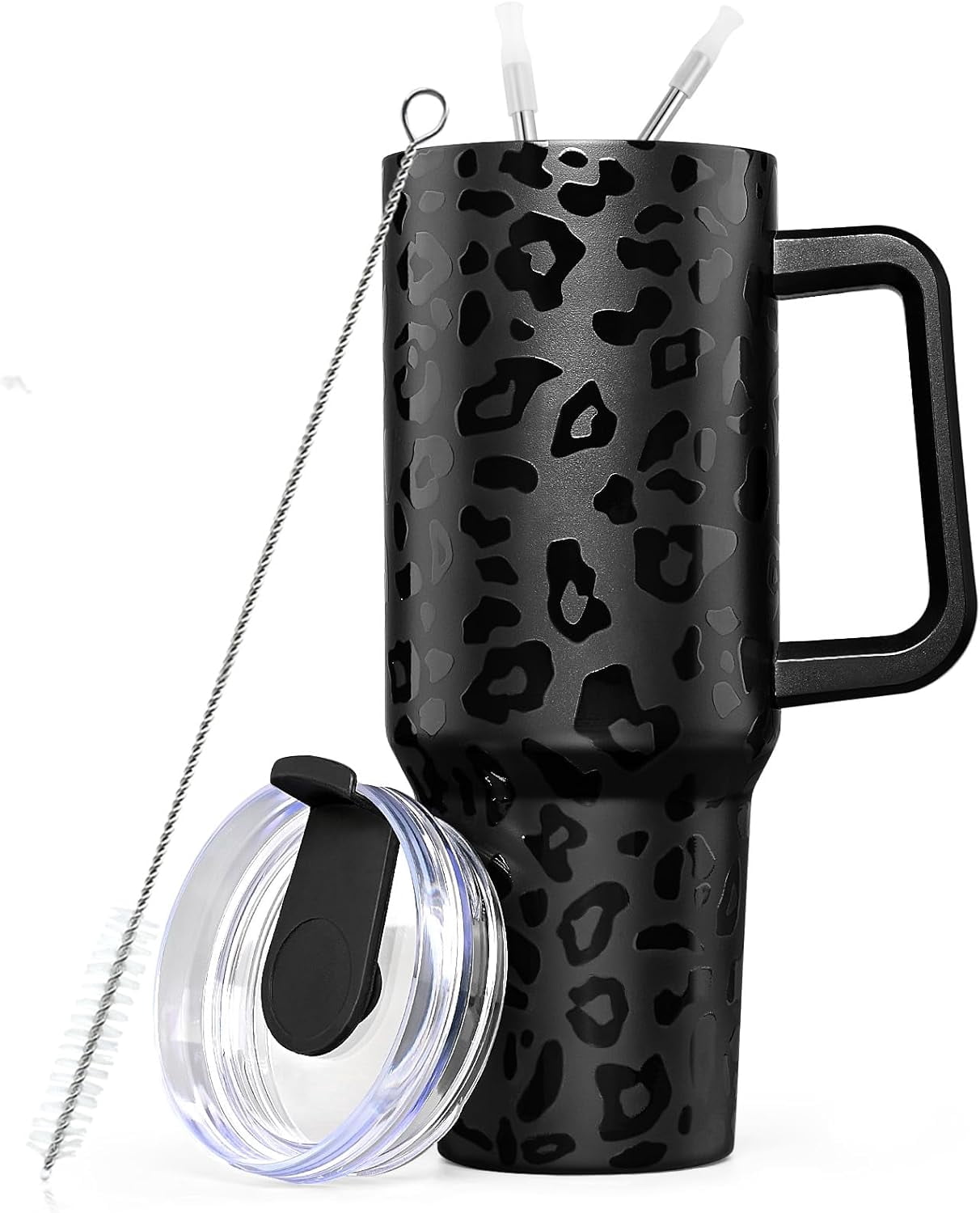 Herobuddy™ 40oz Tumbler with Handle, Stainless Steel Insulated Travel Tumbler with Lid - Insulated Travel Tumbler Cup
