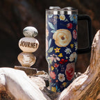 Herobuddy™ 40oz Tumbler with Handle and Straw Lid | Vacuum Insulated Leak - Insulated Travel Tumbler Cup