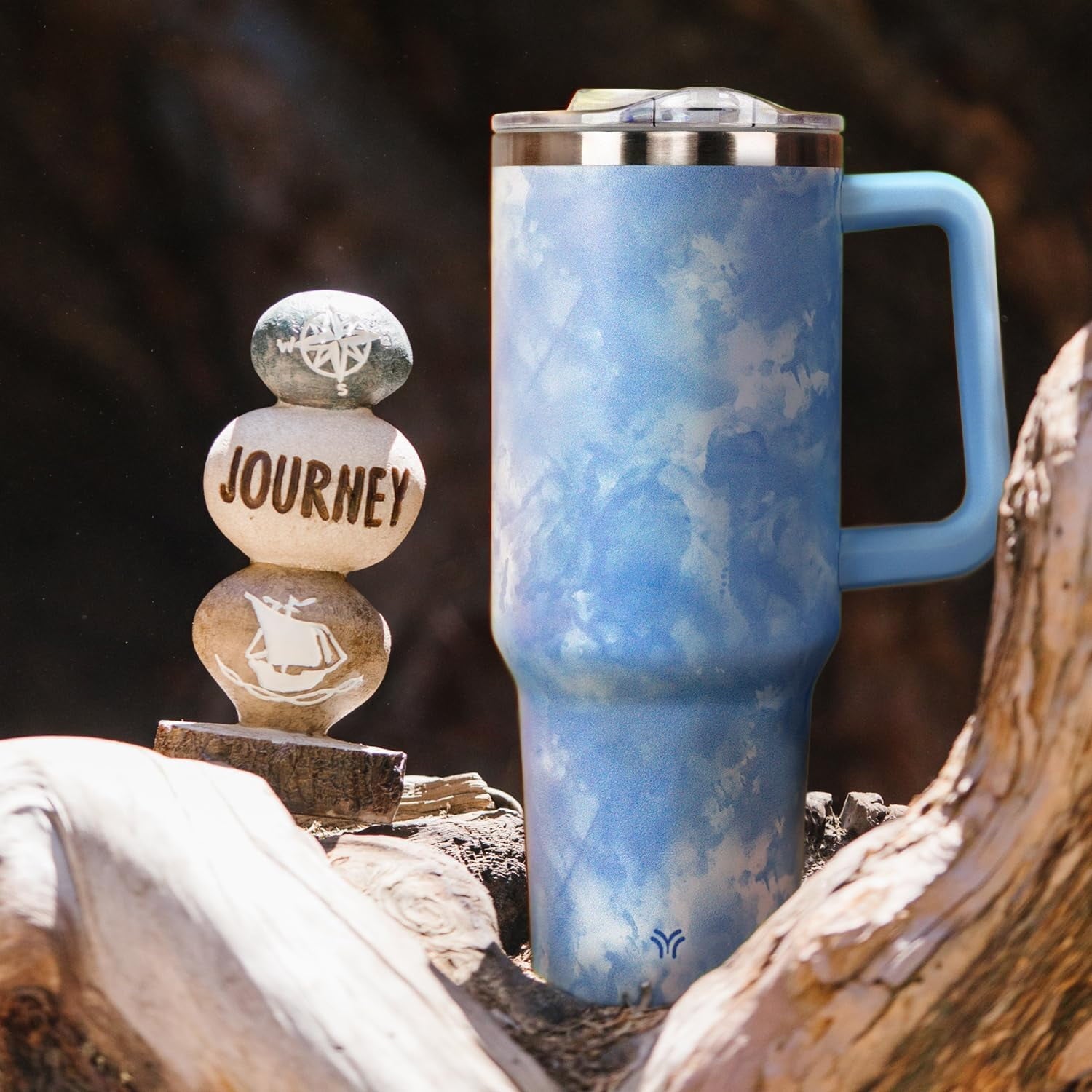 Herobuddy™ 40oz Tumbler with Handle and Straw Lid | Vacuum Insulated Leak - Insulated Travel Tumbler Cup