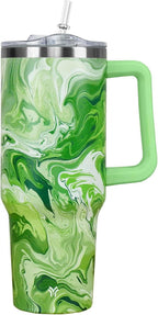 Herobuddy™ 40oz Tumbler with Handle and Straw Lid | Vacuum Insulated Leak - Insulated Travel Tumbler Cup