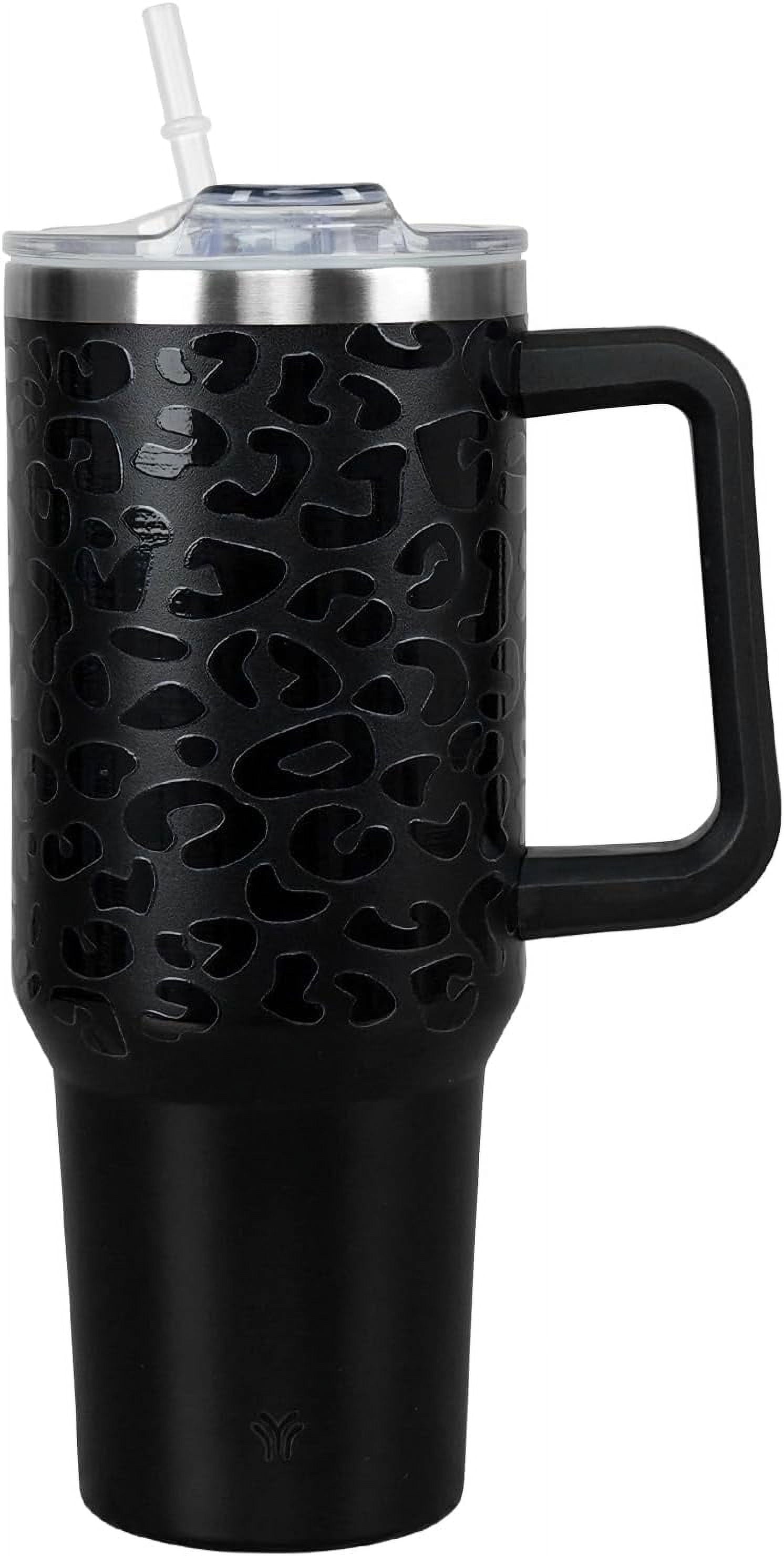 Herobuddy™ 40oz Tumbler with Handle and Straw Lid | Vacuum Insulated Leak - Insulated Travel Tumbler Cup