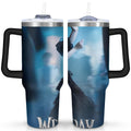 Herobuddy™ 40oz Wednesday Girl Stainless Steel Tumbler with Lid and Straw,Wednesday Stuff - Reusable Stainless Steel Cup