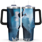 Herobuddy™ 40oz Wednesday Girl Stainless Steel Tumbler with Lid and Straw,Wednesday Stuff - Reusable Stainless Steel Cup