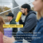 Loud Cup 23 oz Tumbler + Stadium Horn with Slide-Close Lid (Royal Purple) - Double-WallCup Reusable Water Bottle Coffee Travel Mug - Worlds Loudest Cup for Game Day