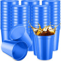 50 Pack 12oz Stadium Cups Reusable Plastic Cups Blank Drink Tumblers for Parties, Events, DIY Projects, 4.5 x 3.54 x 2.72 Inch