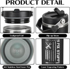 Funny Gifts For Men - That's What I Do I Fix Stuff and I Know Things Cup - 30oz Insulated Tumbler with Handle - Cool Fathers Day,Birthday,Christmas Gifts for Dad,Grandpa,Husband,Uncle