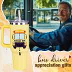 Christmas Gifts for Bus Drivers, School Bus Driver Tumbler 40 OZ, School Bus Driver Gifts, Bus Driver Appreciation Gifts, Back to School Gifts for Men Women, Bus Driver Travel Coffee Mug, Driver Cup