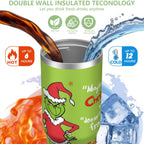 30oz Stainless Steel Tumbler with Lid and Straw,Spill Proof Travel Cup Double Wall Vacuum Insulated Coffee Mug with Top Handle Light-green