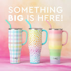 Swig Life 40oz Mega Mug | Insulated Stainless Steel Tumbler with Handle | Over The Rainbow