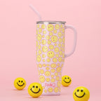 Swig Life 40oz Mega Mug | Insulated Stainless Steel Tumbler with Handle | Oh Happy Day
