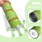 30oz Stainless Steel Tumbler with Lid and Straw,Spill Proof Travel Cup Double Wall Vacuum Insulated Coffee Mug with Top Handle Light-green