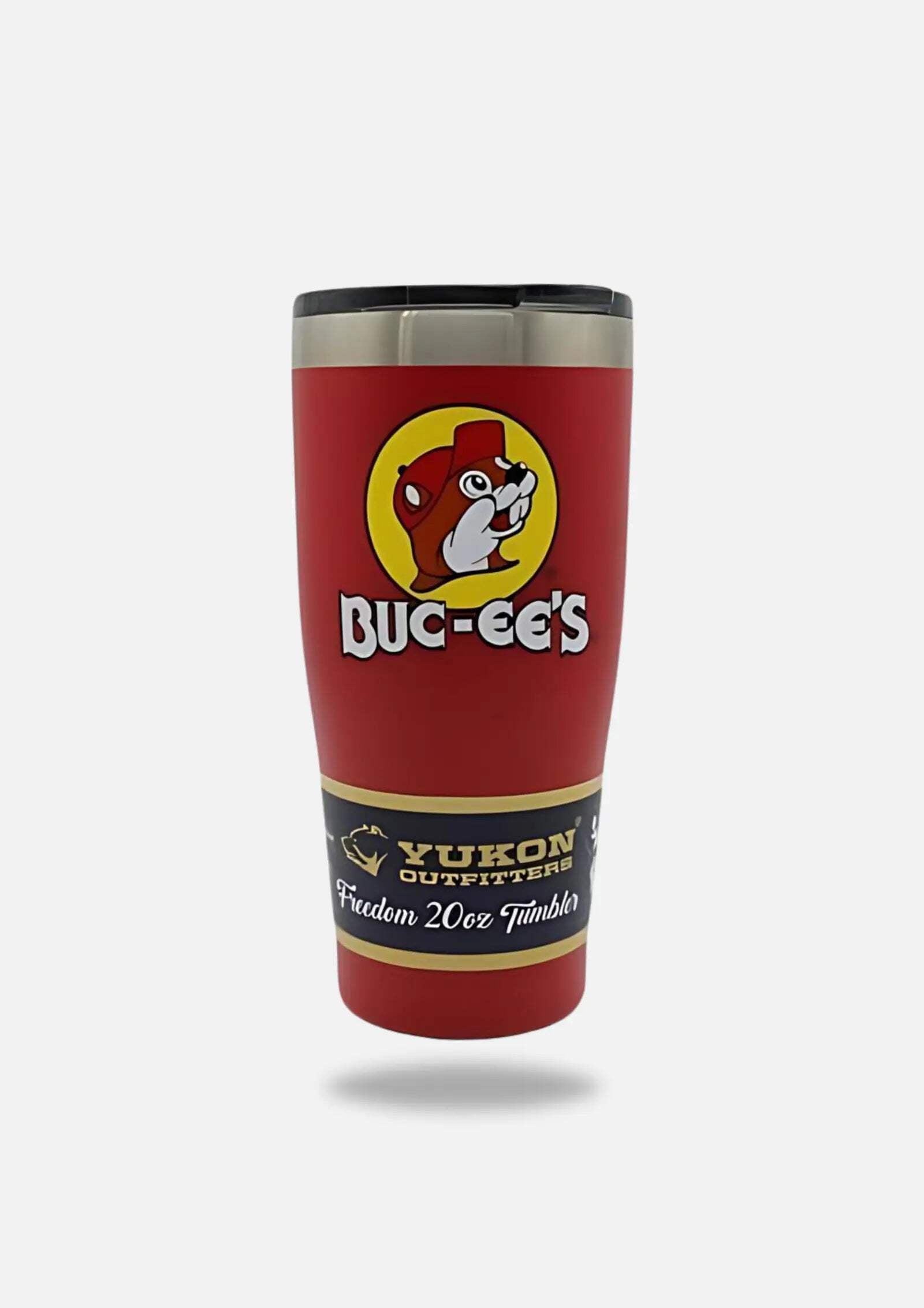 Buc-ees 20 oz Red Stainless Steel Tumbler Glasses
