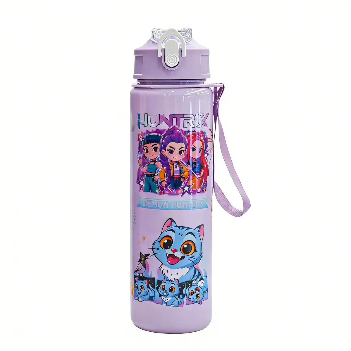 Cartoon Anime Tumbler – Reusable Hard Plastic Water Bottle with Lid & Straw Eco, Drinkware, Portable, Cup, Mug, Bottled, Washable, Stylish