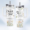 Christian Gifts for Women Faith, Tumblers for Women - Christian Coffee Tumbler 40Oz I Am A Child of God Gifts Cup, Religious Gifts for Women, Biblical Gifts for Women, Spiritual Gifts for Women