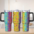 Herobuddy™ Premium Colorful Spiral Gradient Stainless Steel Tumbler, 30oz - Insulated Travel Tumbler Cup