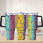 Herobuddy™ Premium Colorful Spiral Gradient Stainless Steel Tumbler, 30oz - Insulated Travel Tumbler Cup