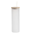 Craft Express Frosted Glass Skinny Tumbler 20oz-6/Pkg