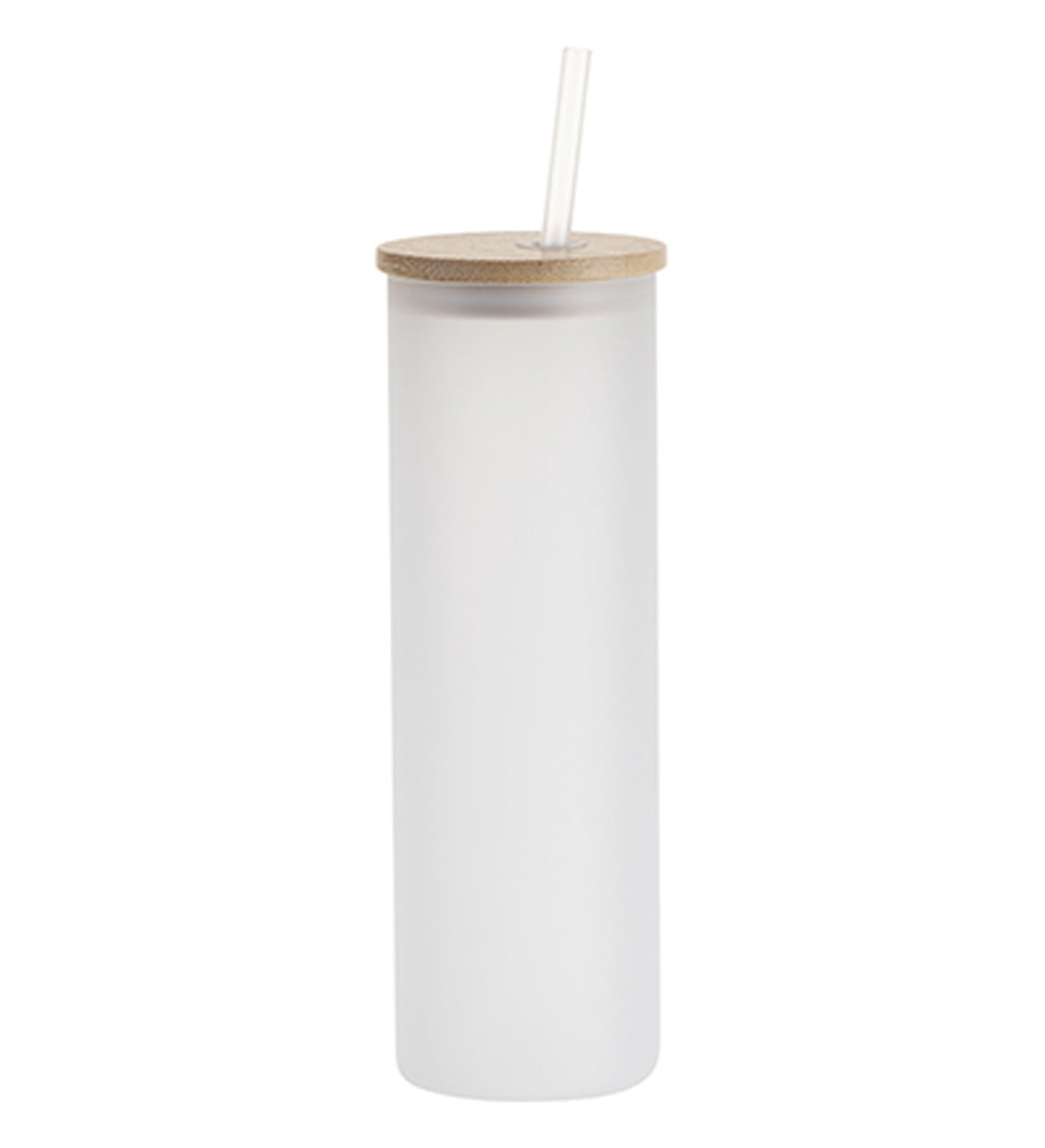 Craft Express Frosted Glass Skinny Tumbler 20oz-6/Pkg