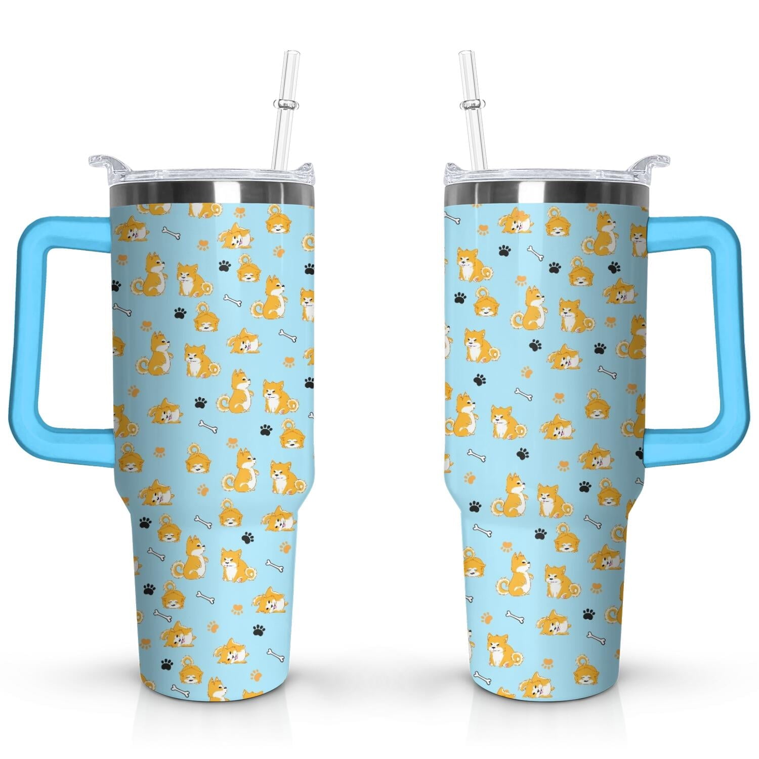 Herobuddy™ Gift for Dog Lovers Cute Dog Tumbler for Women - 40oz - Insulated Travel Tumbler Cup