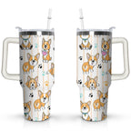 Herobuddy™ Gift for Dog Lovers Cute Dog Tumbler for Women - 40oz - Insulated Travel Tumbler Cup
