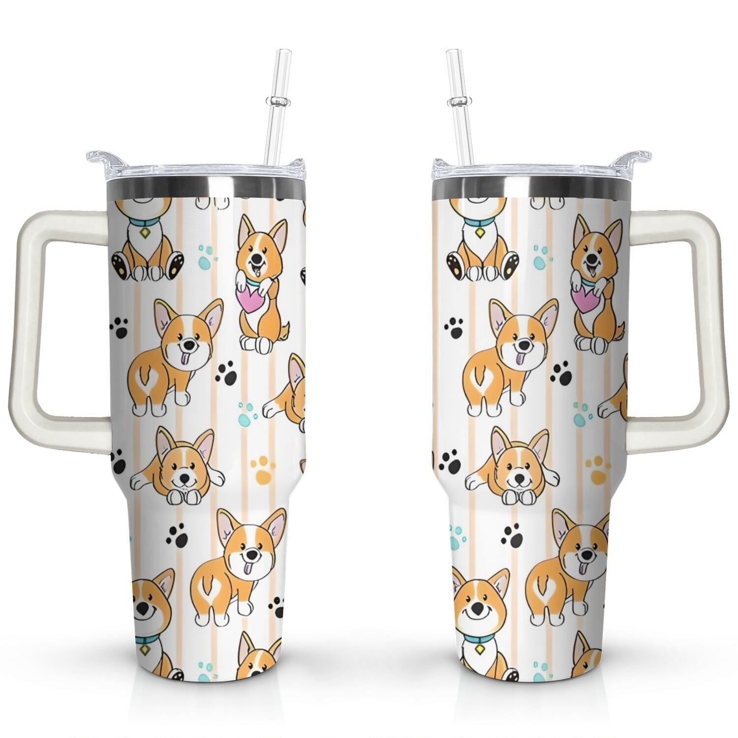 Herobuddy™ Gift for Dog Lovers Cute Dog Tumbler for Women - 40oz - Insulated Travel Tumbler Cup