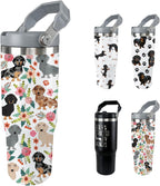 Herobuddy™ Dachshund Dog Tumbler with Lid and Straw 30 Oz Weenie Dog - Leakproof Insulated Water Bottle