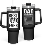 Herobuddy™ Best Dad Ever Tumbler with Handle 40oz Stainless Steel Insulated - Insulated Travel Tumbler Cup