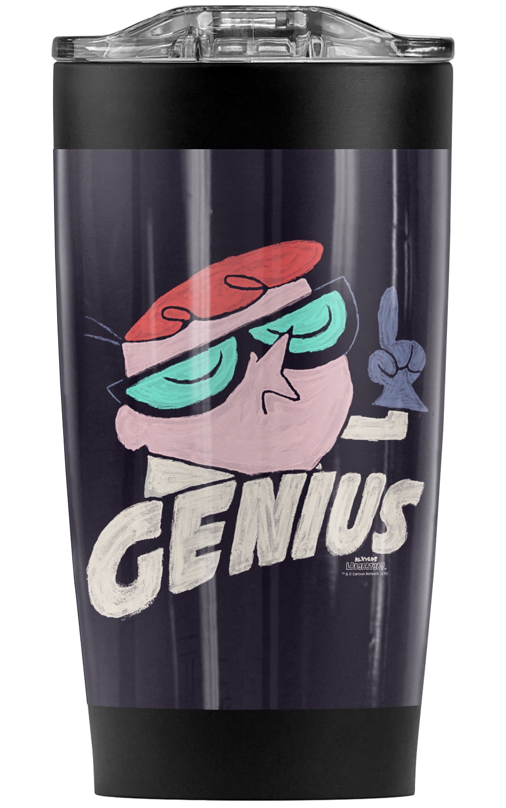 Dexter'S Laboratory/Genius Stainless Steel Tumbler 20 oz Coffee Travel Mug/Cup, Vacuum Insulated & Double Wall with Leakproof Sliding Lid | Great for Hot Drinks and Cold Beverages