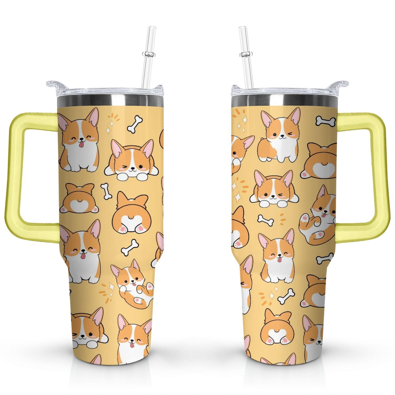 Herobuddy™ Gift for Dog Lovers Cute Dog Tumbler for Women - 40oz - Insulated Travel Tumbler Cup