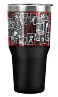 Elvis Official 68 Photos 30 oz Travel Tumbler, Stainless Steel, Vacuum Insulated with Leak Resistant Slide-Lock Lid