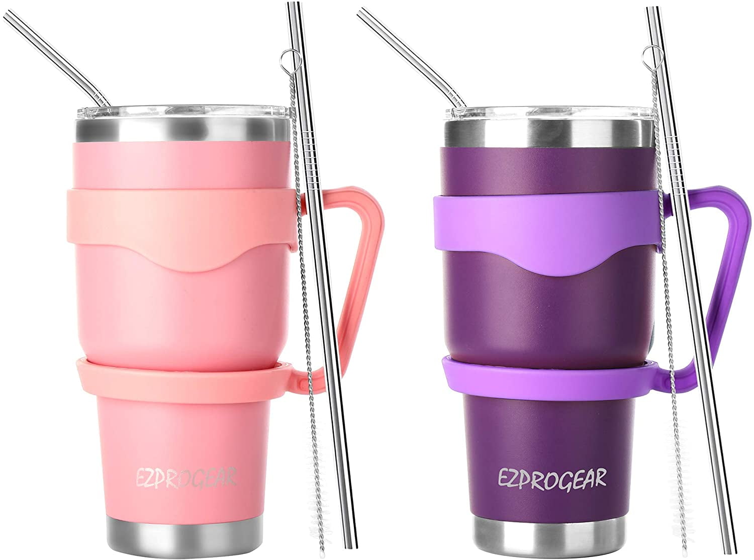 Herobuddy™ Ezprogear 30 oz 2 Pack Stainless Steel Tumbler Double Wall Travel - Insulated Travel Coffee Mug