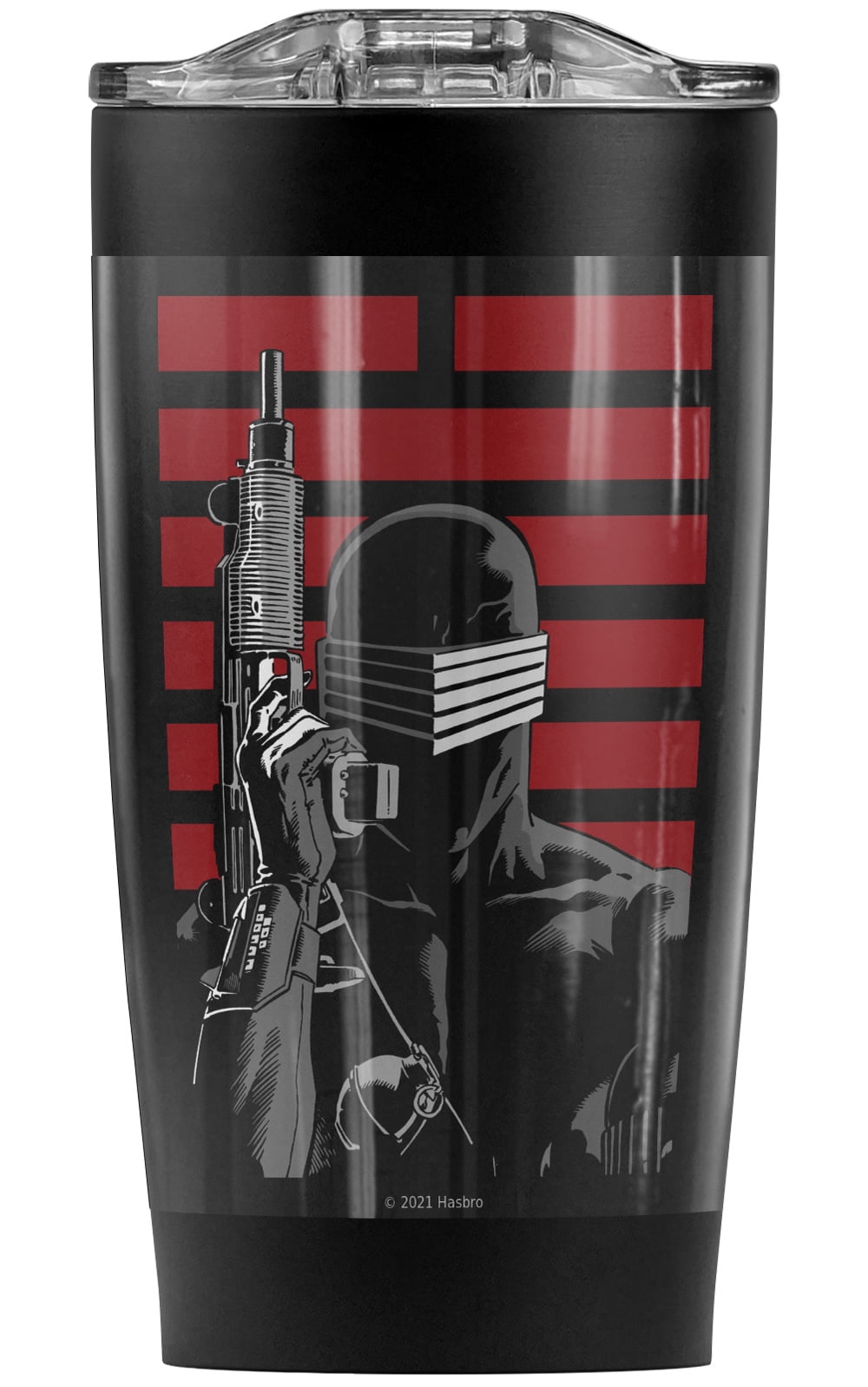G.I. Joe/Snake Eyes Ninja Stainless Steel Tumbler 20 oz Coffee Travel Mug/Cup, Vacuum Insulated & Double Wall with Leakproof Sliding Lid | Great for Hot Drinks and Cold Beverages