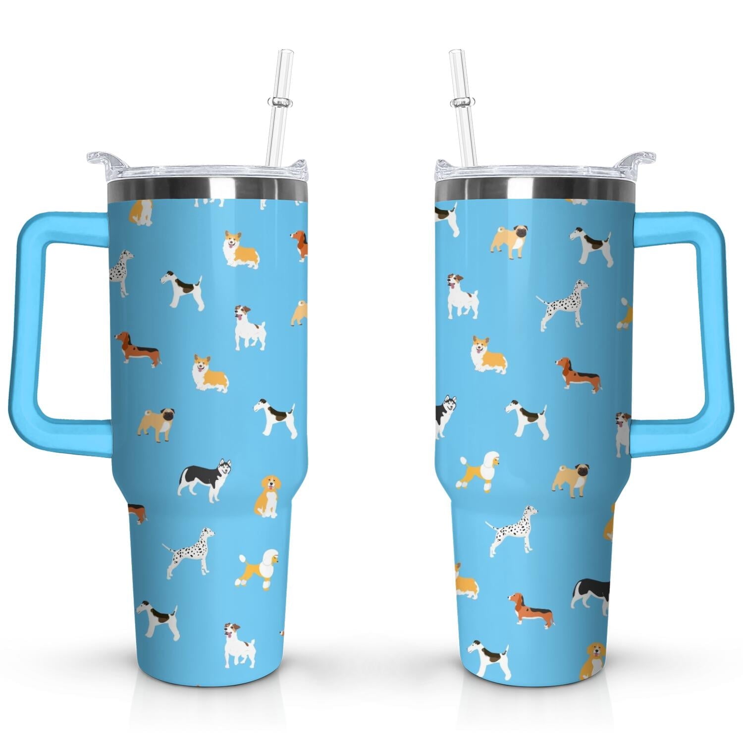 Herobuddy™ Gift for Dog Lovers Cute Dog Tumbler for Women - 40oz - Insulated Travel Tumbler Cup