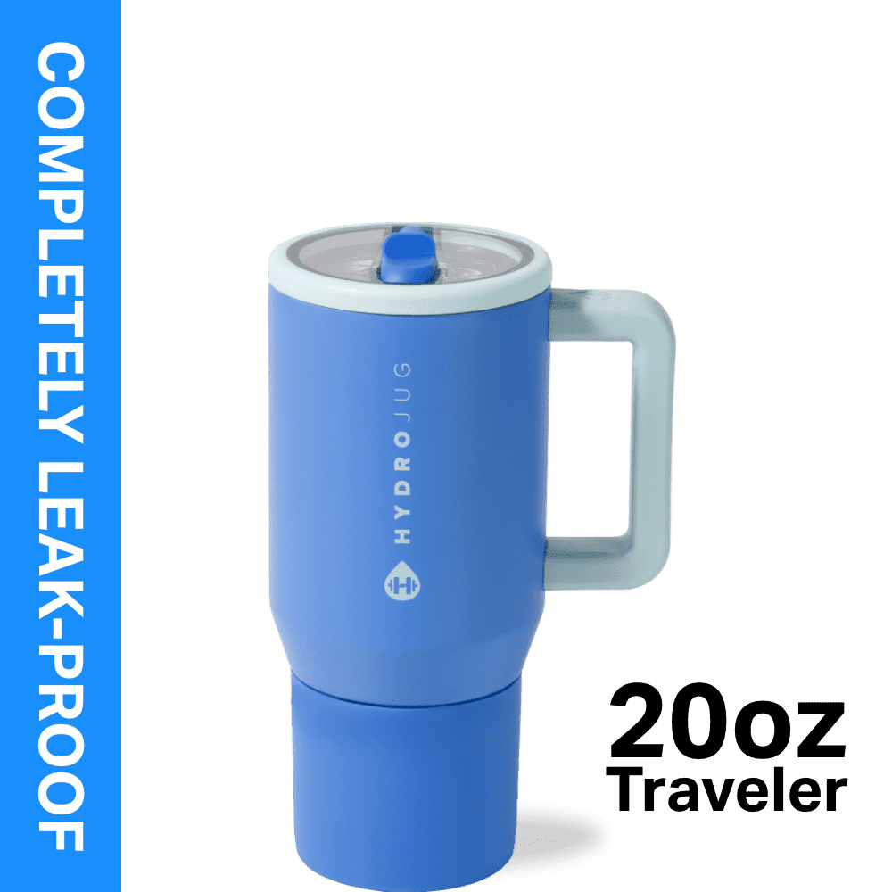 Herobuddy™ HydroJug Traveler 20 oz Water Bottle, Stainless Steel Insulated Tumbler - Leakproof Insulated Water Bottle