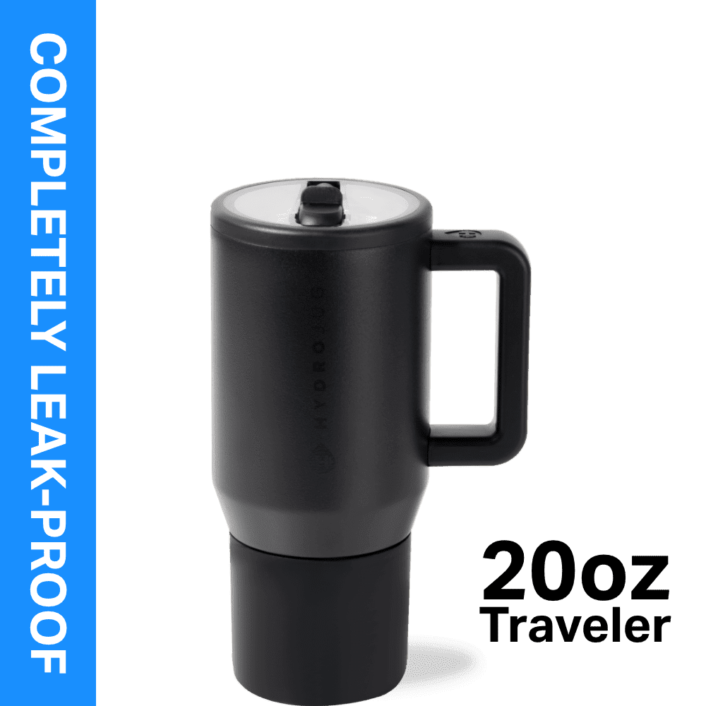 Herobuddy™ HydroJug Traveler 20 oz Water Bottle, Stainless Steel Insulated Tumbler - Leakproof Insulated Water Bottle