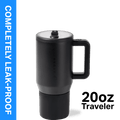 Herobuddy™ HydroJug Traveler 20 oz Water Bottle, Stainless Steel Insulated Tumbler - Leakproof Insulated Water Bottle