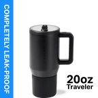 Herobuddy™ HydroJug Traveler 20 oz Water Bottle, Stainless Steel Insulated Tumbler - Leakproof Insulated Water Bottle