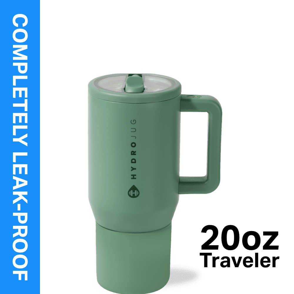 Herobuddy™ HydroJug Traveler 20 oz Water Bottle, Stainless Steel Insulated Tumbler - Leakproof Insulated Water Bottle