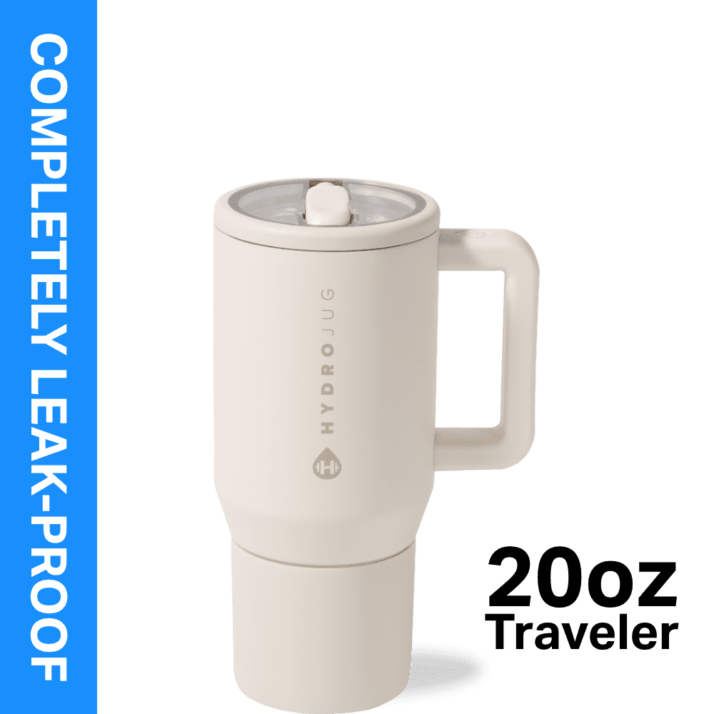 Herobuddy™ HydroJug Traveler 20 oz Water Bottle, Stainless Steel Insulated Tumbler - Leakproof Insulated Water Bottle