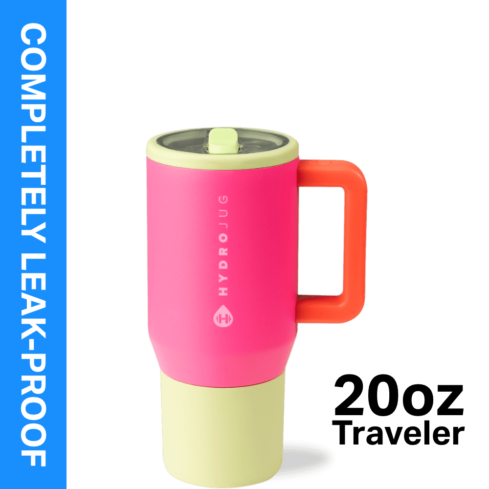 Herobuddy™ HydroJug Traveler 20 oz Water Bottle, Stainless Steel Insulated Tumbler - Leakproof Insulated Water Bottle