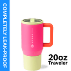Herobuddy™ HydroJug Traveler 20 oz Water Bottle, Stainless Steel Insulated Tumbler - Leakproof Insulated Water Bottle