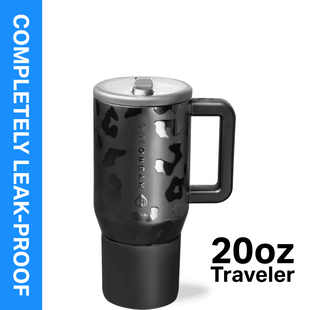 Herobuddy™ HydroJug Traveler 20 oz Water Bottle, Stainless Steel Insulated Tumbler - Leakproof Insulated Water Bottle
