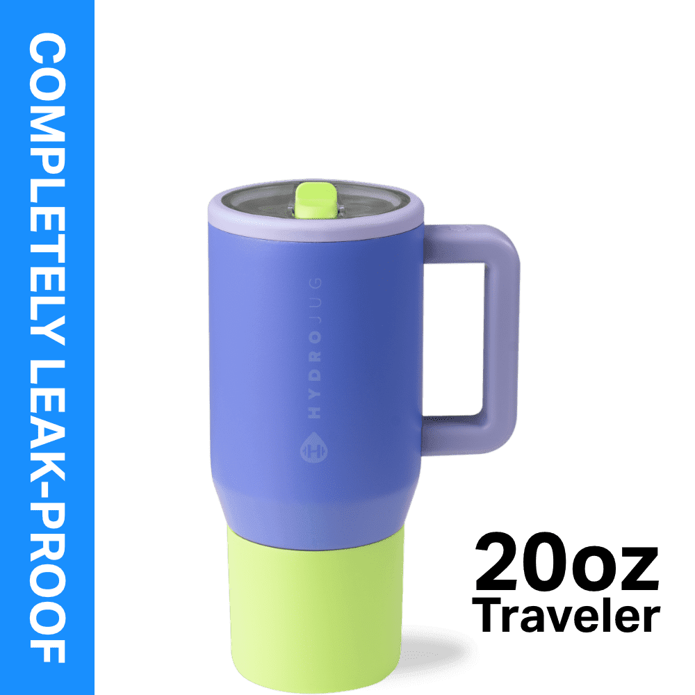 Herobuddy™ HydroJug Traveler 20 oz Water Bottle, Stainless Steel Insulated Tumbler - Leakproof Insulated Water Bottle