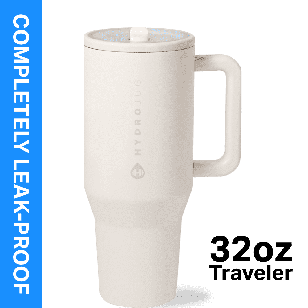 Herobuddy™ HydroJug Traveler 32 oz Water Bottle, Stainless Steel Insulated Tumbler - Leakproof Insulated Water Bottle
