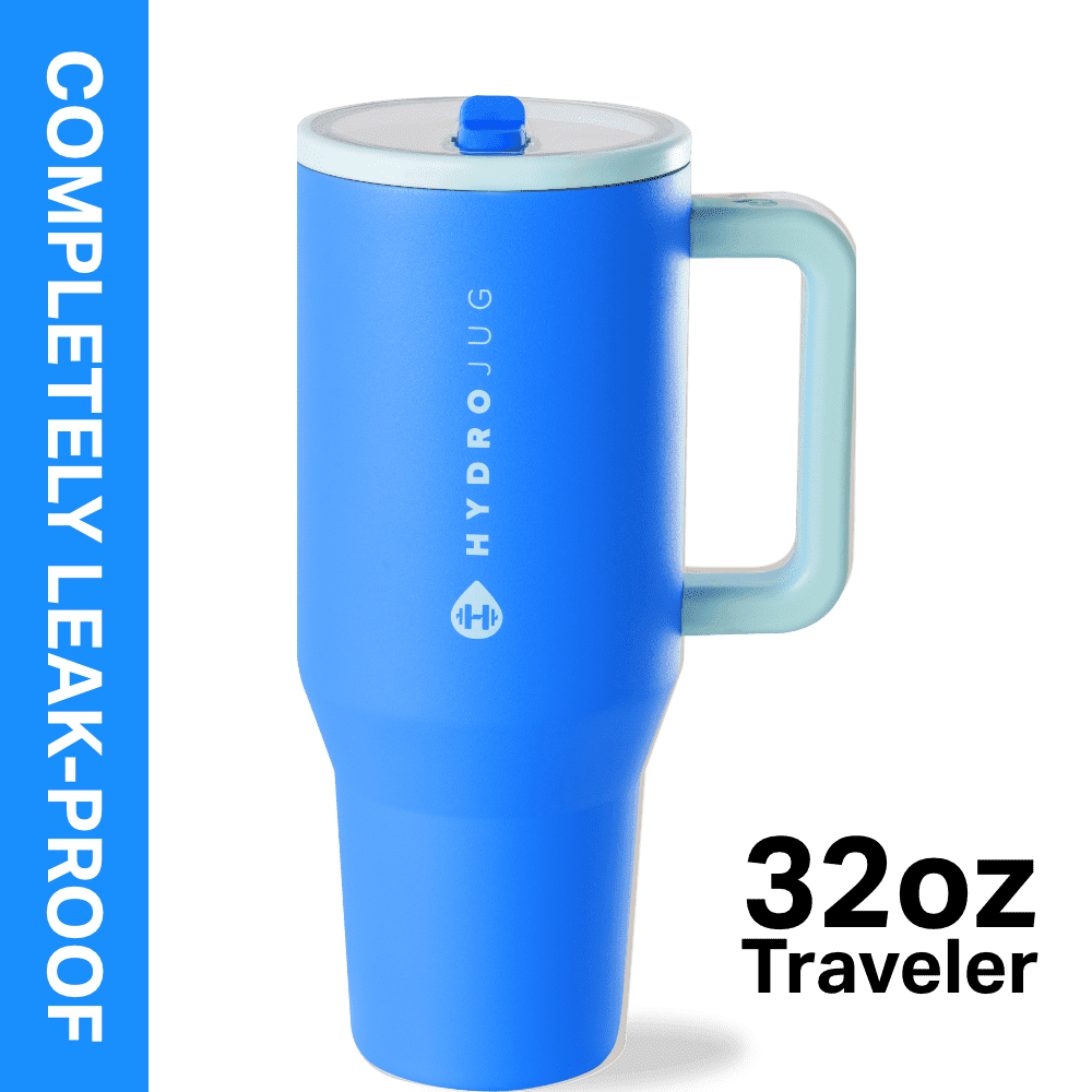 Herobuddy™ HydroJug Traveler 32 oz Water Bottle, Stainless Steel Insulated Tumbler - Leakproof Insulated Water Bottle