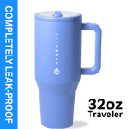 Herobuddy™ HydroJug Traveler 32 oz Water Bottle, Stainless Steel Insulated Tumbler - Leakproof Insulated Water Bottle