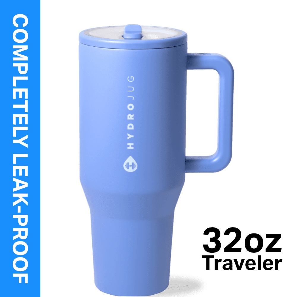 Herobuddy™ HydroJug Traveler 32 oz Water Bottle, Stainless Steel Insulated Tumbler - Leakproof Insulated Water Bottle