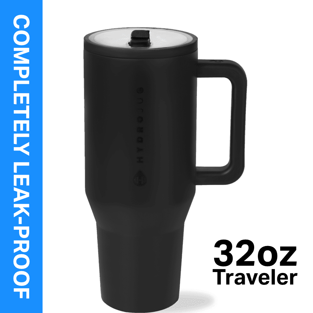 Herobuddy™ HydroJug Traveler 32 oz Water Bottle, Stainless Steel Insulated Tumbler - Leakproof Insulated Water Bottle